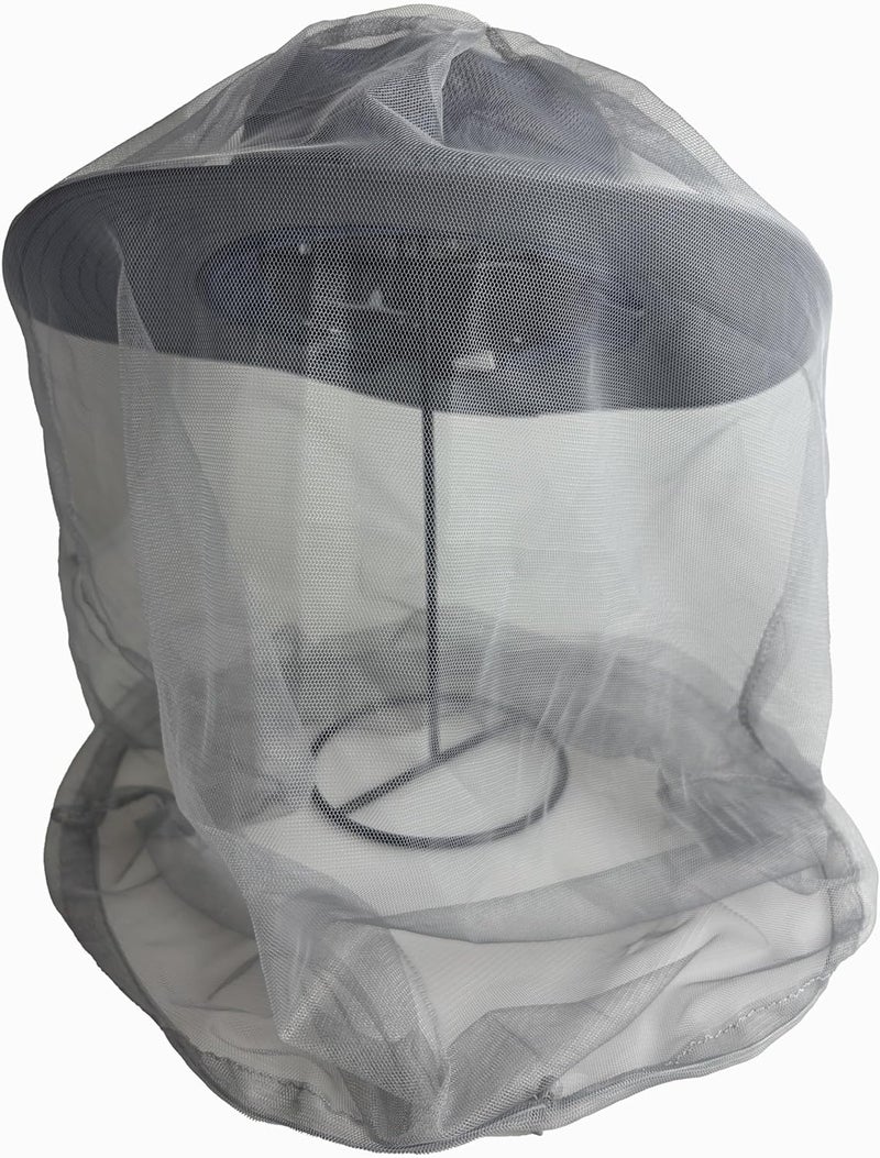 Ducclucc Breathable Mosquito Head Net Head Bug Net for Hat Fits Most Sizes of Hats (2pcs, 47.2" L x 23.6" W, Light Grey) - Image 5
